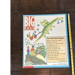 Big Book Magazine The Gold Tinted Dragon 18"x15"